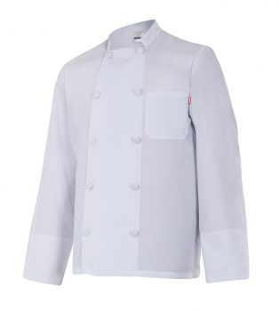 Chaqueta de cocinero manga larga velilla 434