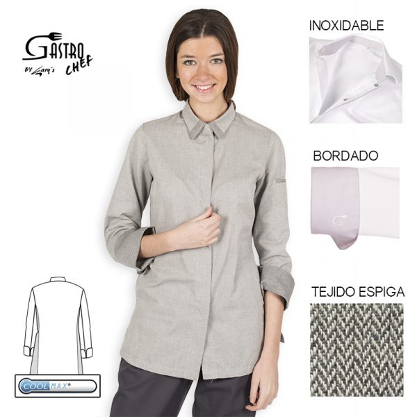 CHAQUETILLA DE COCINERA DE DISEÑO SELENE