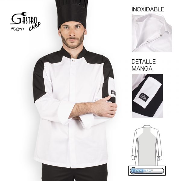 CHAQUETILLA DE COCINERO 100% ALGODÓN DE DISEÑO COSMO
